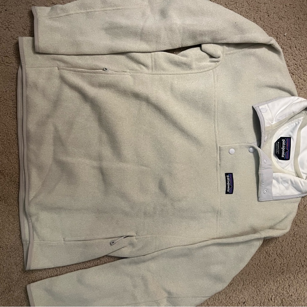 Patagonia Off-White Fleece Pullover